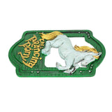 Wall Sign Synthetic Resin Horse Pattern Wall Mounted Signage Decoration for Home Office