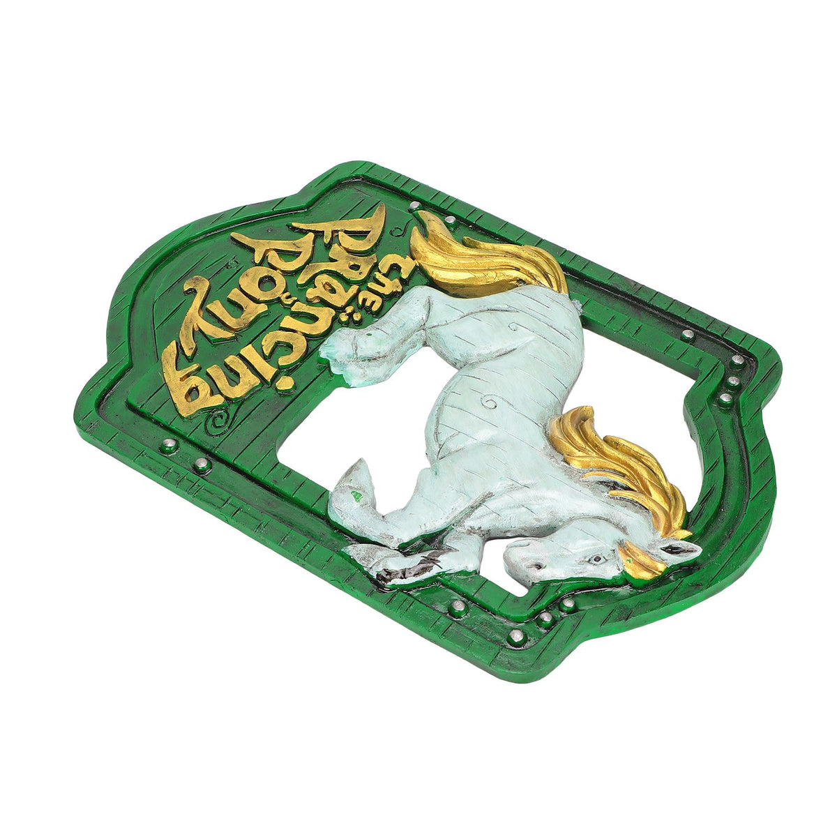 Wall Sign Synthetic Resin Horse Pattern Wall Mounted Signage Decoration for Home Office