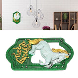 Wall Sign Synthetic Resin Horse Pattern Wall Mounted Signage Decoration for Home Office - Extra Image