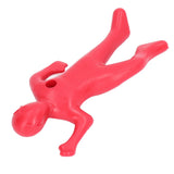 Red Human Shape Pen Holder Plastic Funny Pencil Holder Desk Ornaments for Office Household Decoration - Extra Image