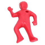 Red Human Shape Pen Holder Plastic Funny Pencil Holder Desk Ornaments for Office Household Decoration