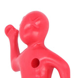 Red Human Shape Pen Holder Plastic Funny Pencil Holder Desk Ornaments for Office Household Decoration
