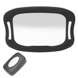 Baby Car Mirror Safely Monitor Infant Child Dynamic with Soft LED Light Wide Angle 360° Adjustable Mirror for Vehicles - Side View