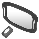 Baby Car Mirror Safely Monitor Infant Child Dynamic with Soft LED Light Wide Angle 360° Adjustable Mirror for Vehicles - Top-Down View