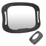 Baby Car Mirror Safely Monitor Infant Child Dynamic with Soft LED Light Wide Angle 360° Adjustable Mirror for Vehicles - Rear View