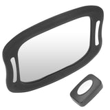 Baby Car Mirror Safely Monitor Infant Child Dynamic with Soft LED Light Wide Angle 360° Adjustable Mirror for Vehicles - Close-Up Angle