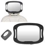 Baby Car Mirror Safely Monitor Infant Child Dynamic with Soft LED Light Wide Angle 360° Adjustable Mirror for Vehicles
