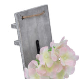 Wall Jar Decor Retro Style Glass Bottle Lamp Silk Flower Decoration for Home Door