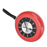 Frying Pan Wall Clock Aluminum Kitchen Pot Decorative Hanging Clocks for Dining Room Bars