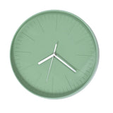 Mute Quartz Clock Wall Watch Minimalist Modern Plastic Wall Clock for Living Room BedroomGreen