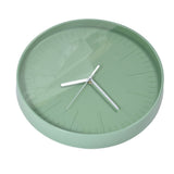 Mute Quartz Clock Wall Watch Minimalist Modern Plastic Wall Clock for Living Room BedroomGreen