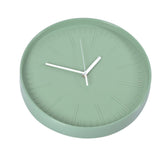 Mute Quartz Clock Wall Watch Minimalist Modern Plastic Wall Clock for Living Room BedroomGreen