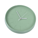 Mute Quartz Clock Wall Watch Minimalist Modern Plastic Wall Clock for Living Room BedroomGreen - Rear View