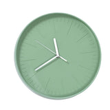 Mute Quartz Clock Wall Watch Minimalist Modern Plastic Wall Clock for Living Room BedroomGreen - Extra Image