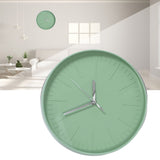 Mute Quartz Clock Wall Watch Minimalist Modern Plastic Wall Clock for Living Room BedroomGreen - Extra Image