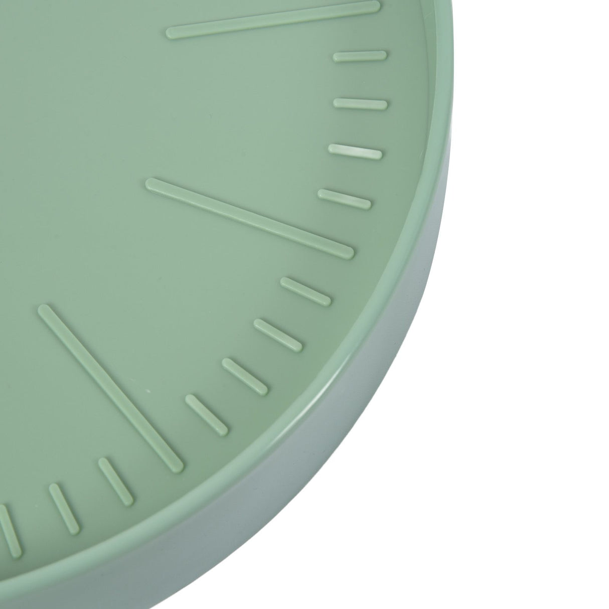 Mute Quartz Clock Wall Watch Minimalist Modern Plastic Wall Clock for Living Room BedroomGreen