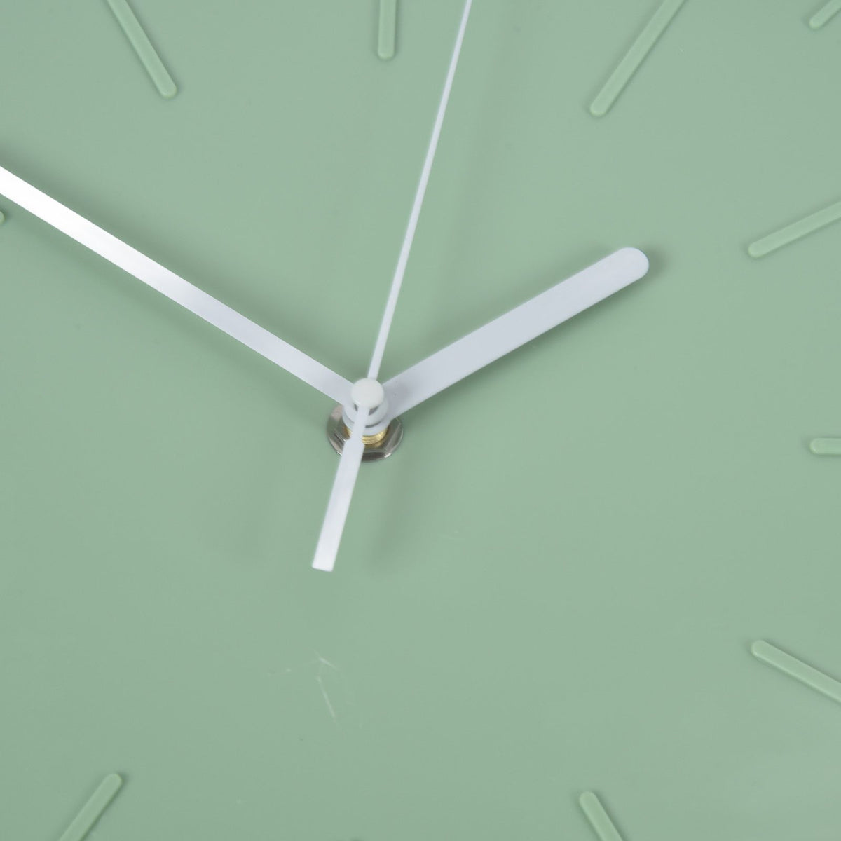 Mute Quartz Clock Wall Watch Minimalist Modern Plastic Wall Clock for Living Room BedroomGreen