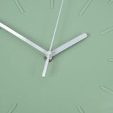 Mute Quartz Clock Wall Watch Minimalist Modern Plastic Wall Clock for Living Room BedroomGreen