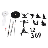 DIY Wall Clock Silent Stylish Decorative Frameless Hanging Clock for Living Room Office