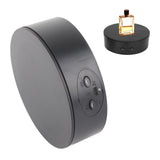 360 Degree Rotating Display Stand Maximum Load 6.6lb Electric Rotating Turntable for Wine Bottles Cosmetics WatchesBlack