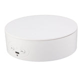 360 Degree Rotating Display Stand Maximum Load 6.6lb Electric Rotating Turntable for Wine Bottles Cosmetics WatchesWhite