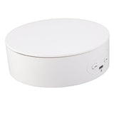 360 Degree Rotating Display Stand Maximum Load 6.6lb Electric Rotating Turntable for Wine Bottles Cosmetics WatchesWhite - Top-Down View