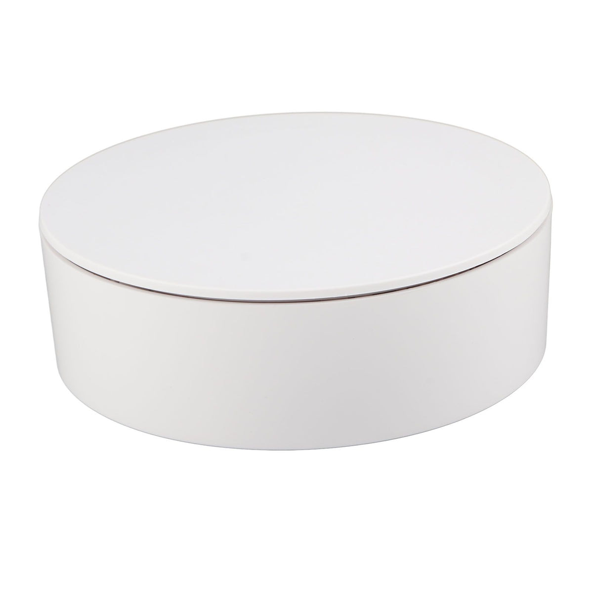 360 Degree Rotating Display Stand Maximum Load 6.6lb Electric Rotating Turntable for Wine Bottles Cosmetics WatchesWhite