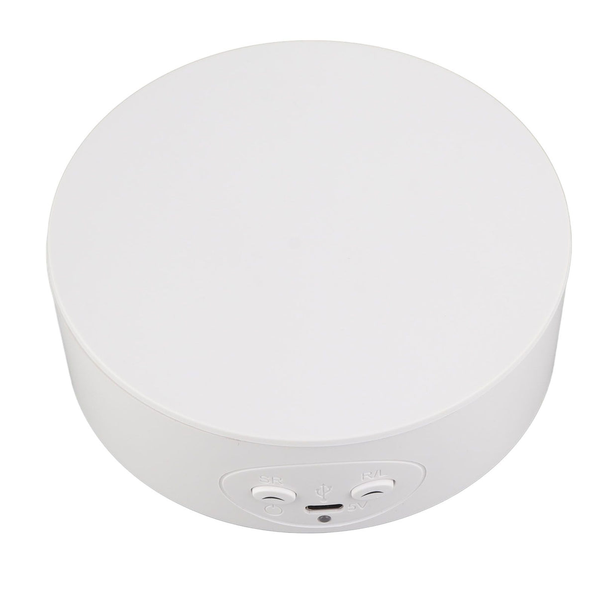 360 Degree Rotating Display Stand Maximum Load 6.6lb Electric Rotating Turntable for Wine Bottles Cosmetics WatchesWhite