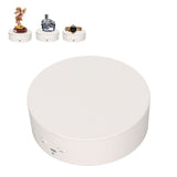 360 Degree Rotating Display Stand Maximum Load 6.6lb Electric Rotating Turntable for Wine Bottles Cosmetics WatchesWhite