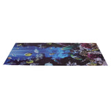 2pcs Door Sticker Underwater World Pattern Frosted Texture Self Adhesive Waterproof 3D Door Poster for Home - Side View