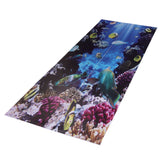2pcs Door Sticker Underwater World Pattern Frosted Texture Self Adhesive Waterproof 3D Door Poster for Home
