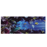 2pcs Door Sticker Underwater World Pattern Frosted Texture Self Adhesive Waterproof 3D Door Poster for Home