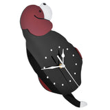 Wall Clock Swing Dog DIY Simple Fashion Silent Frameless Wall Clock With Swing Tail Home Office Decoration