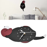 Wall Clock Swing Dog DIY Simple Fashion Silent Frameless Wall Clock With Swing Tail Home Office Decoration - Extra Image