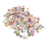 200Pcs Wedding Cloth Small Flower Head 2.5cm/1.0in DIY Simulation Flowers Head for Birthday Wedding Christening - Side View