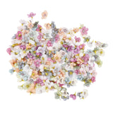 200Pcs Wedding Cloth Small Flower Head 2.5cm/1.0in DIY Simulation Flowers Head for Birthday Wedding Christening