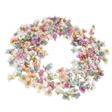 200Pcs Wedding Cloth Small Flower Head 2.5cm/1.0in DIY Simulation Flowers Head for Birthday Wedding Christening - Close-Up Angle