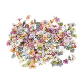 200Pcs Wedding Cloth Small Flower Head 2.5cm/1.0in DIY Simulation Flowers Head for Birthday Wedding Christening