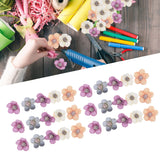 200Pcs Wedding Cloth Small Flower Head 2.5cm/1.0in DIY Simulation Flowers Head for Birthday Wedding Christening