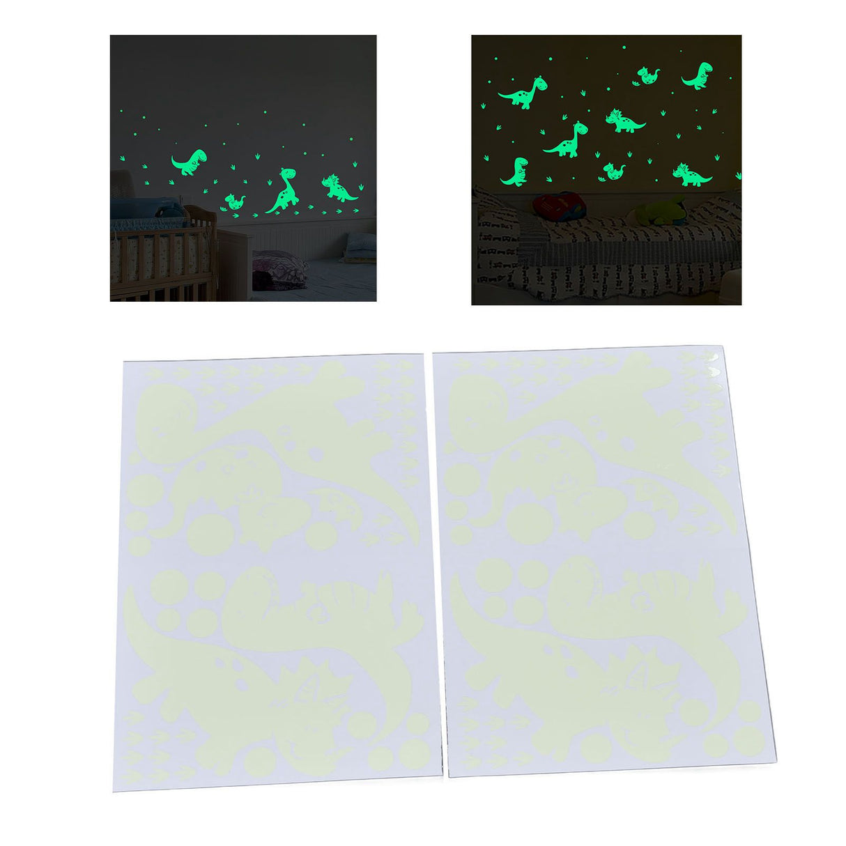 Luminous Wall Sticker Glowing Wall Decals DIY Wall Sticker Bedroom Decorative Sticker for HouseholdDinosaur