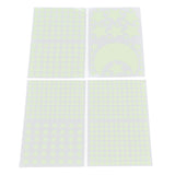 4Pcs Moon Star Wall Stickers Good Stickiness Warm Ambience Glowing Night Sky Sticker for Children's Room Dining Room