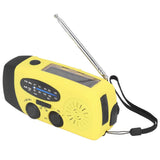 Hand Crank Solar Radio Multifunctional Emergency Radio LED Radio with Flashlight for Outdoor CampingYellow Europe