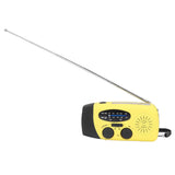 Hand Crank Solar Radio Multifunctional Emergency Radio LED Radio with Flashlight for Outdoor CampingYellow Europe