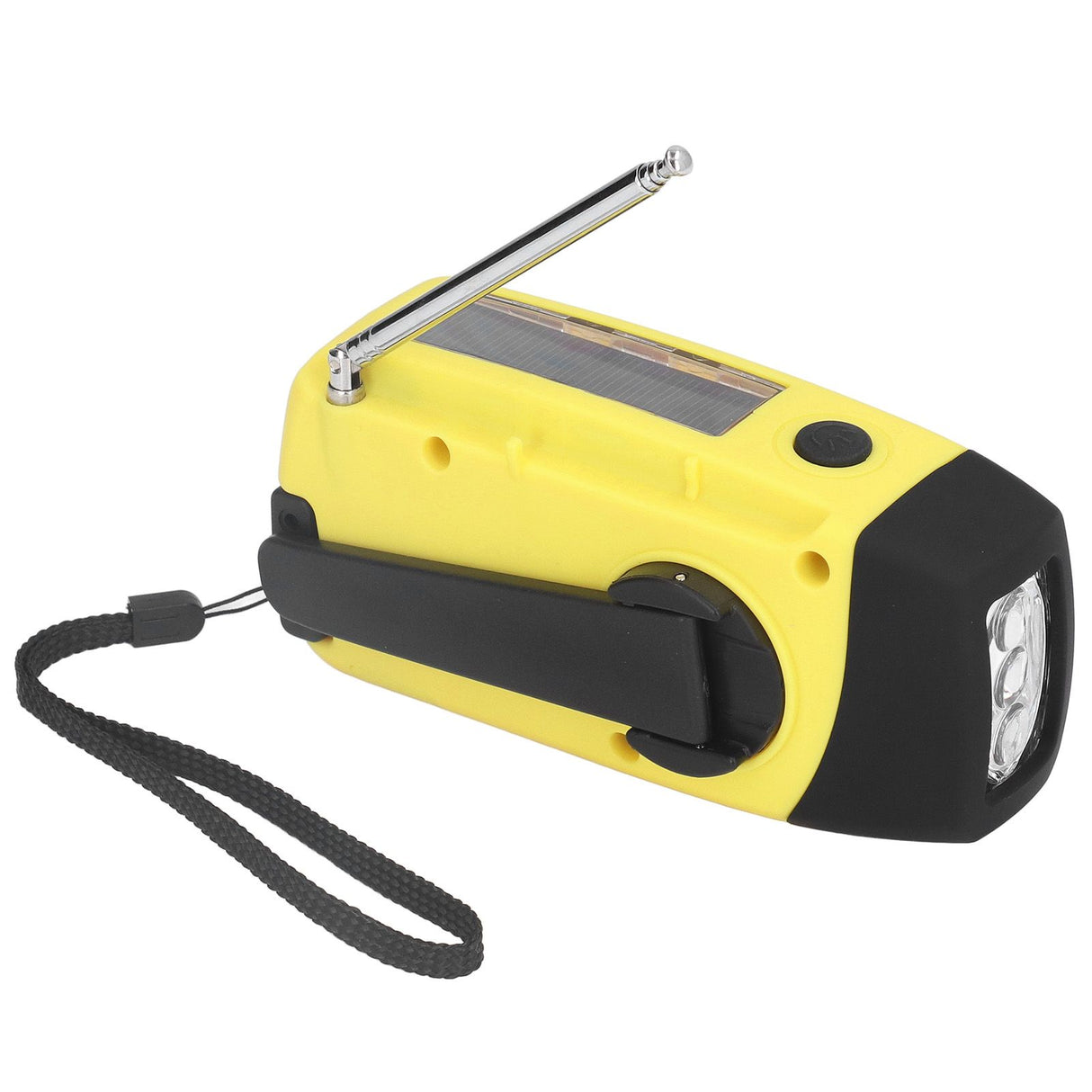 Hand Crank Solar Radio Multifunctional Emergency Radio LED Radio with Flashlight for Outdoor CampingYellow Europe