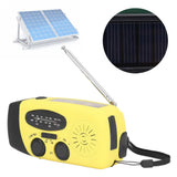 Hand Crank Solar Radio Multifunctional Emergency Radio LED Radio with Flashlight for Outdoor CampingYellow Japanese - Extra Image