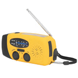 Hand Crank Solar Radio Multifunctional Emergency Radio LED Radio with Flashlight for Outdoor CampingOrange Europe - Front View