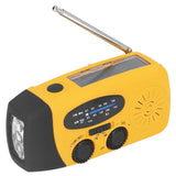 Hand Crank Solar Radio Multifunctional Emergency Radio LED Radio with Flashlight for Outdoor CampingOrange Europe