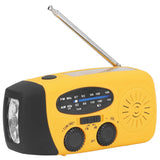 Hand Crank Solar Radio Multifunctional Emergency Radio LED Radio with Flashlight for Outdoor CampingOrange Europe