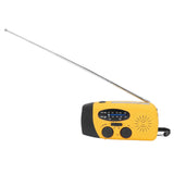 Hand Crank Solar Radio Multifunctional Emergency Radio LED Radio with Flashlight for Outdoor CampingOrange Europe
