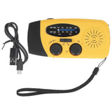 Hand Crank Solar Radio Multifunctional Emergency Radio LED Radio with Flashlight for Outdoor CampingOrange Europe - Extra Image